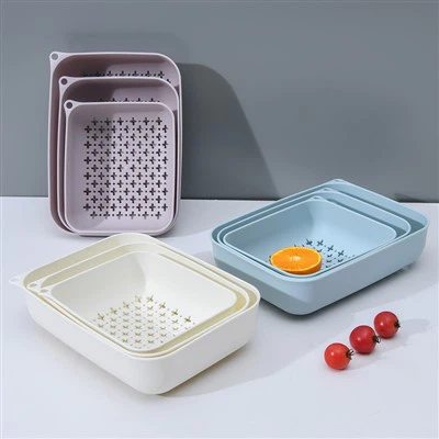Plast Colander sett af 3